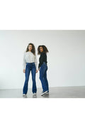 Nmsallie Hw Flare Jeans midblue Noos- koop Jeans van noisy may bij Tweemeisjes