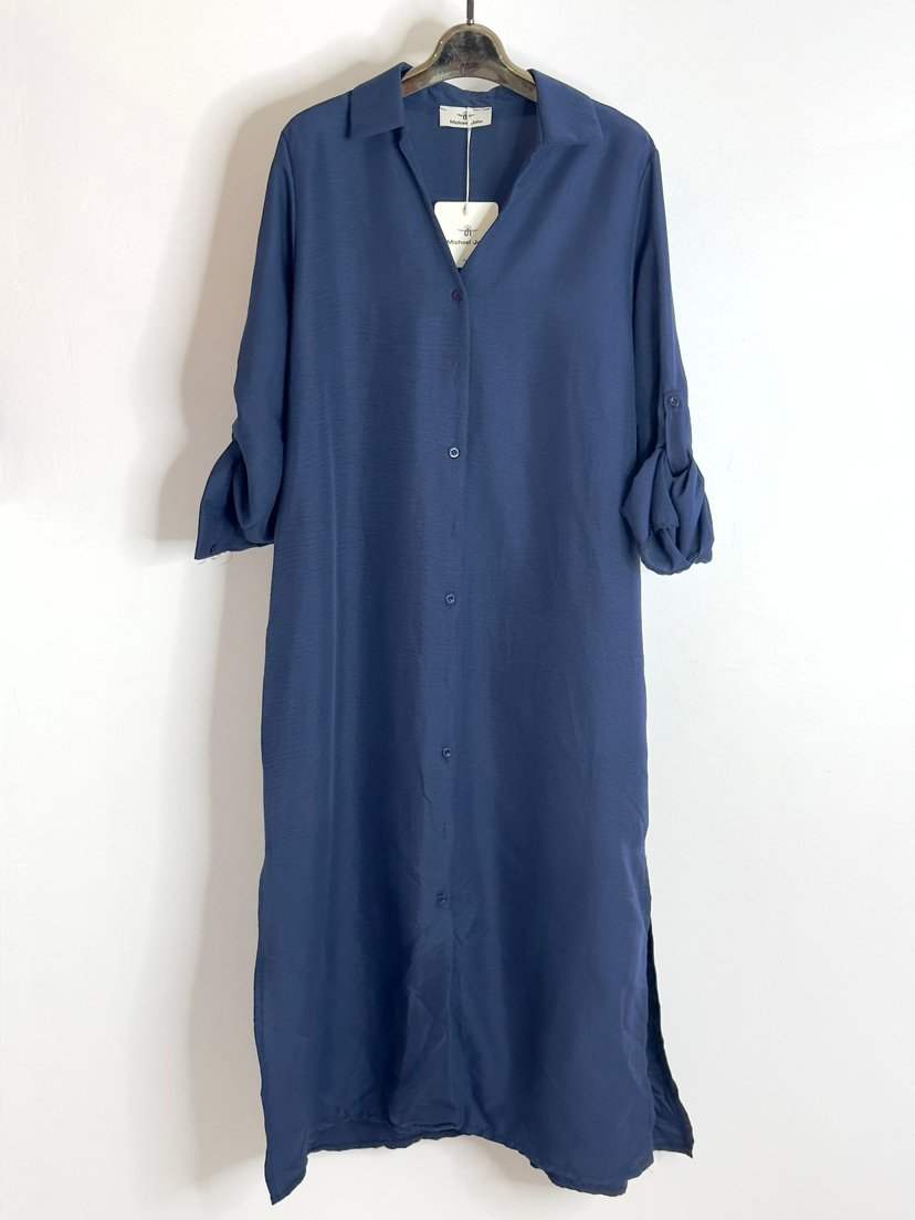 bleu nuit One Size Jurken - Nora Dress van Twee Meisjes