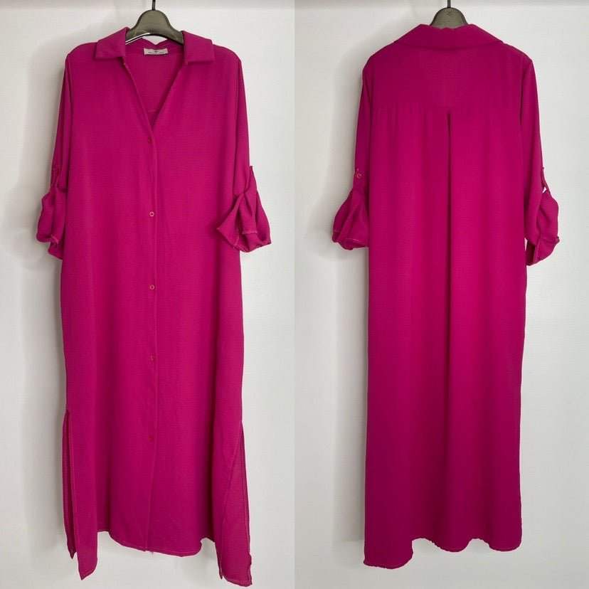 fushia fonce One Size Jurken - Nora Dress van Twee Meisjes