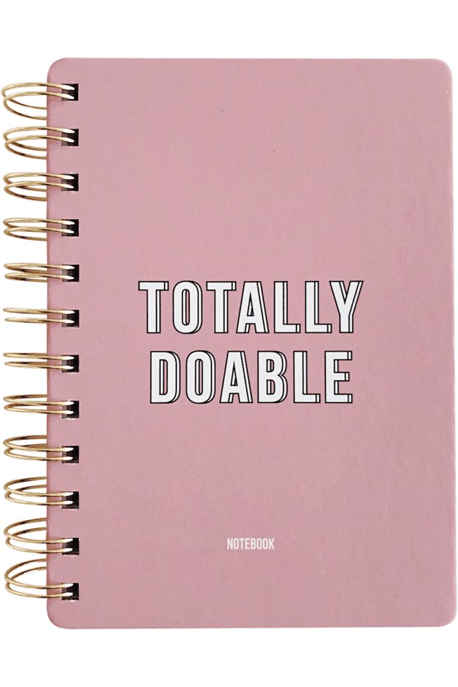 Notebook totally doable- koop Gifts van Studio Stationary bij Tweemeisjes