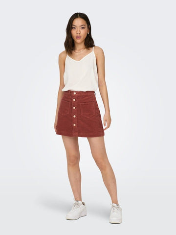 Onlamazing Hw Cord Skirt Noos- koop Rokken van Only bij Tweemeisjes
