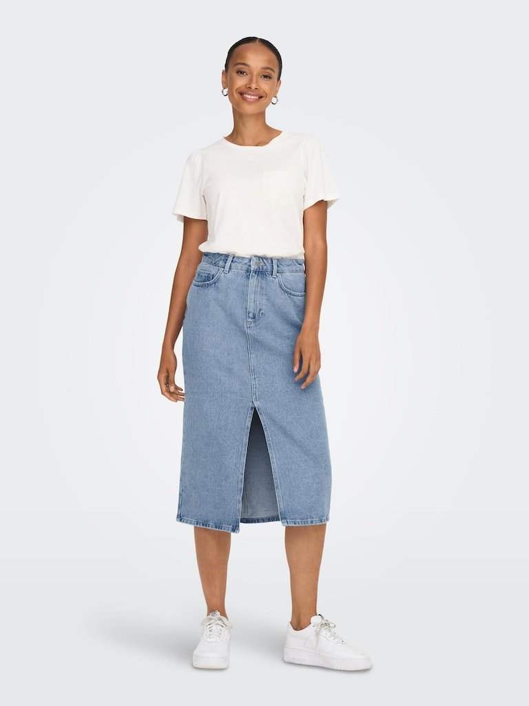 Rokken - Onlbianca Midi Skirt Denim Noos van Only