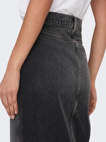 Onlcilla Long Slit Skirt Dnm Noos- koop Rokken van Only bij Tweemeisjes