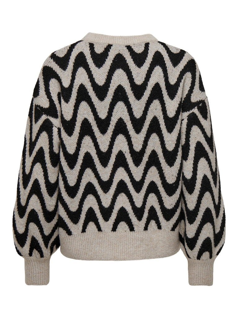 Onlgeorgina Life Ls Jq O-Neck Knit- koop Pulls van Only bij Tweemeisjes