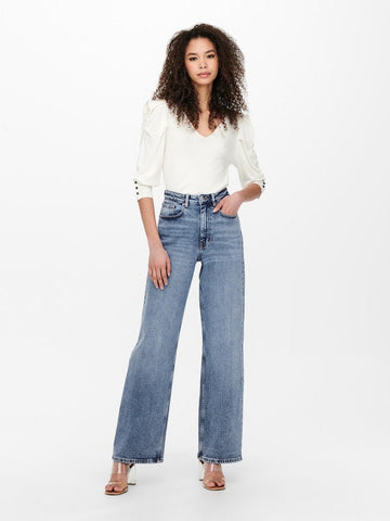 Onljuicy Hw Wide Leg Noos- koop Jeans van Only bij Tweemeisjes