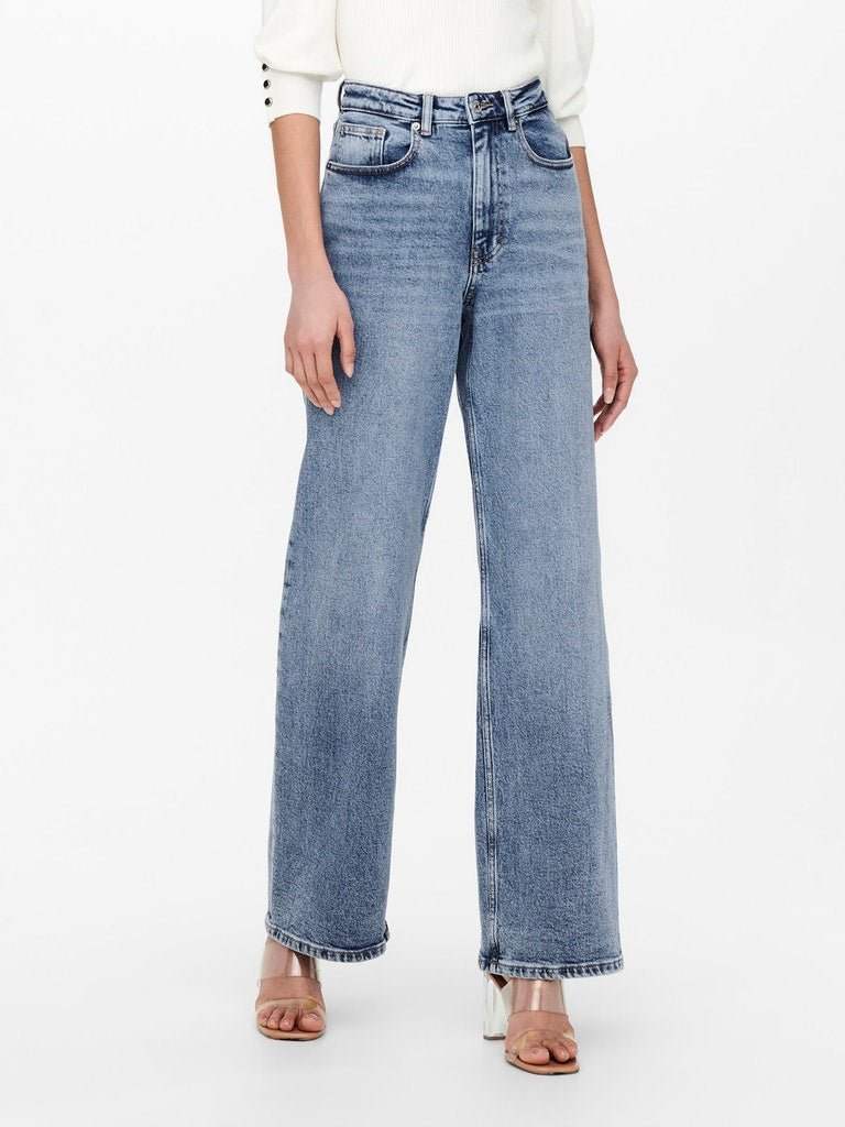 Onljuicy Hw Wide Leg Noos - koop Jeans van Only bij Meisjes Brugge