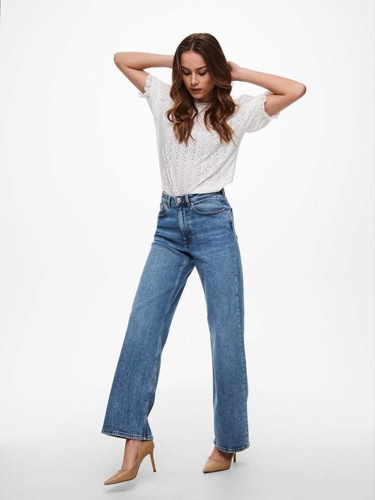 Onljuicy Hw Wide Leg Noos - koop Jeans van Only bij Meisjes Brugge