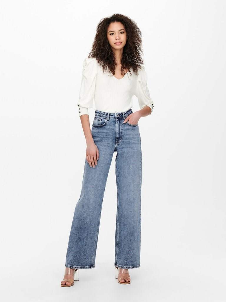 Onljuicy Hw Wide Leg Noos - koop Jeans van Only bij Meisjes Brugge