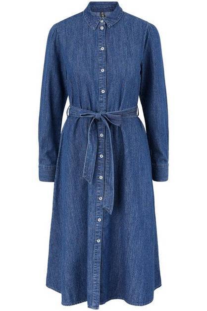 Pchope Ls Midi Shirt Dress- koop Jurken van Pieces bij Tweemeisjes