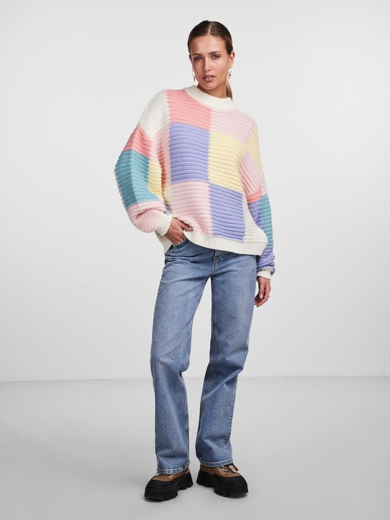 Pcjamie Ls O-Neck Knit- koop Pulls van Pieces bij Tweemeisjes
