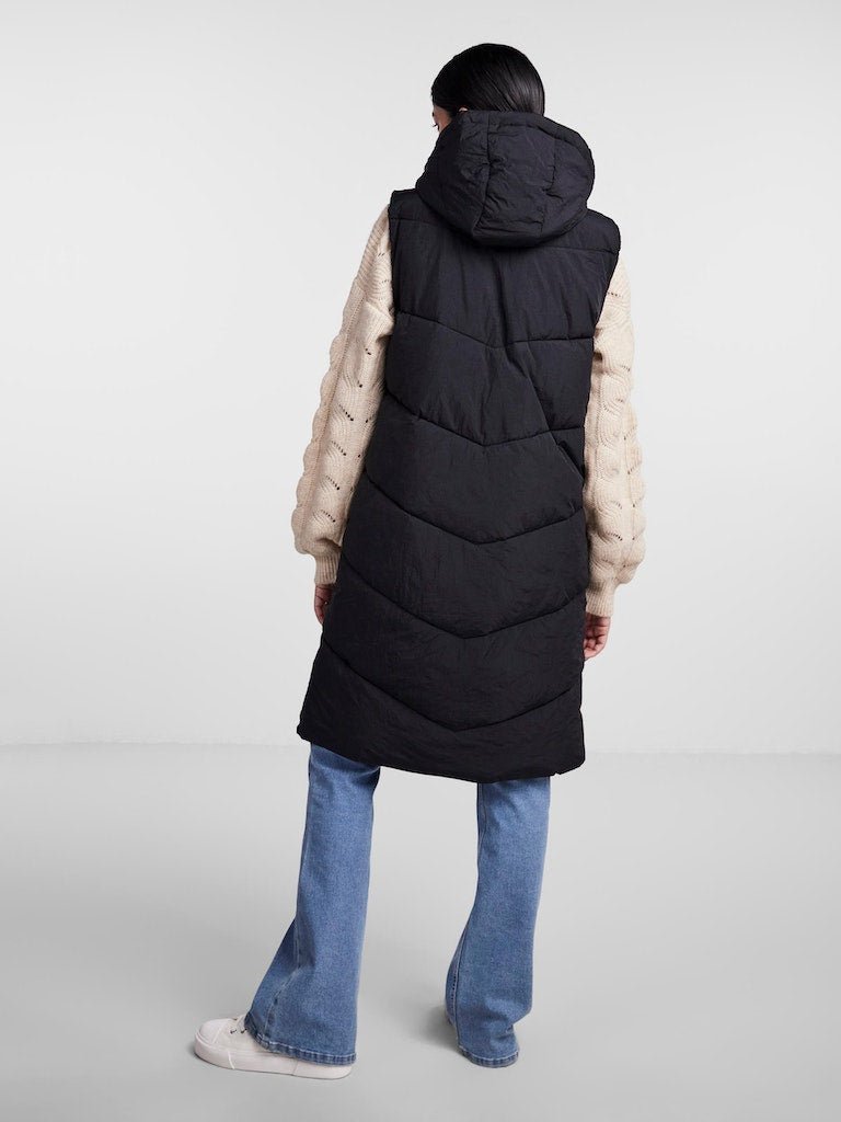 Pcjamilla Long Puffer Vest Noos- koop Jassen van Pieces bij Tweemeisjes