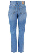 Pcluna Straight Hw mid blue Noos - koop Jeans van Pieces bij Meisjes Brugge