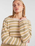 Swamp FLAN+WHITEPEPPER+ROSESHADOW Pulls - Pcnischa Ls O-Neck Knit van Pieces