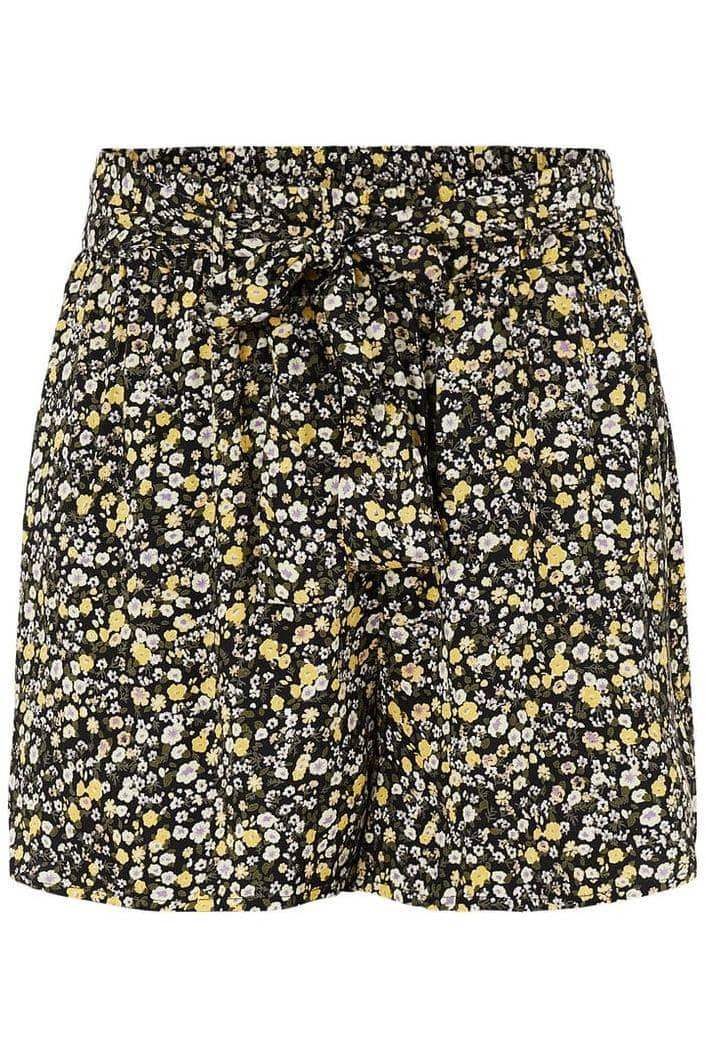 Black yellow flower Shorts - Pcnya Hw Shorts (2 prints) van Pieces