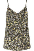 Black Yellow Flower Tops - Pcnya Slip Top (2 prints) van Pieces