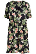 Black palm Jurken - Pcnya Ss Dress (verschillende prints) van Pieces