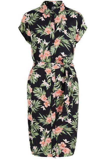 30% Pcnya Ss Shirt Dress (verschillende prints) van Pieces – Jurken voor dames | Meisjes Brugge