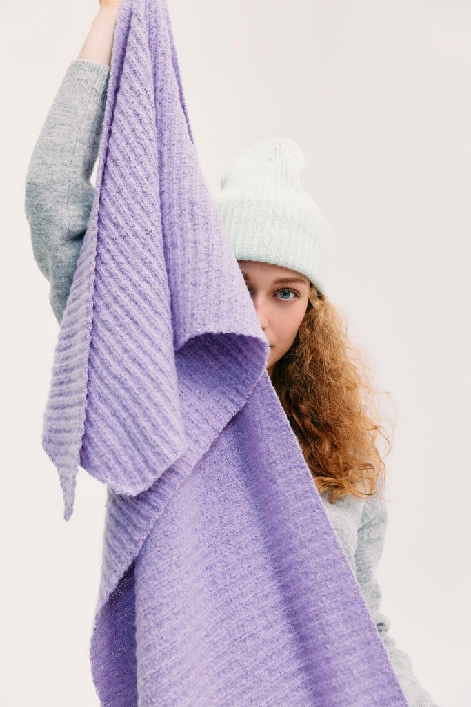 Pcpyron Structured Long Scarf Noos- koop Sjaals van Pieces bij Tweemeisjes