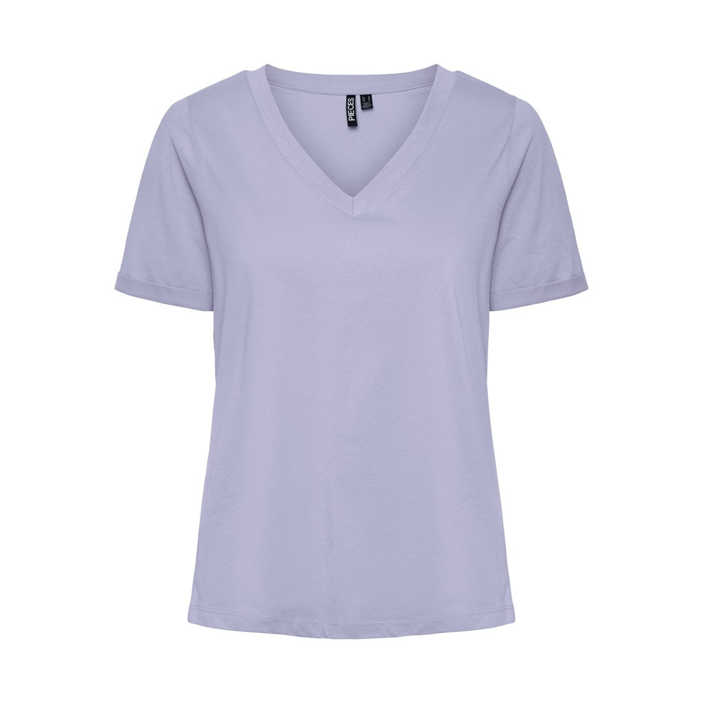 Pcria Ss V-Neck Solid Tee Noos Bc- koop T-shirts van Pieces bij Tweemeisjes