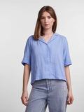 Vista Blue Shirts - Pcstina 2/4 Tetra Shirt van Pieces