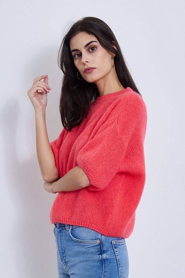 Short sleeve knit - koop Pulls van Meisjes Brugge bij Meisjes Brugge