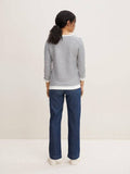 striped jacquard sweat- koop Sweaters van Tom Tailor bij Tweemeisjes