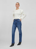 Medium Blue Denim Jeans - Viagnes Jo Mbd Hw Straight Jeans Noos van Vila