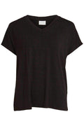 Black T-shirts - Vibelis V-neck S/s Top - Noos (verschillende kleuren) van Vila