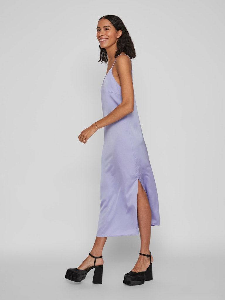 Viellette Singlet Satin Dress Noos- koop Jurken van Vila bij Tweemeisjes