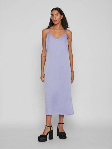 Viellette Singlet Satin Dress Noos- koop Jurken van Vila bij Tweemeisjes