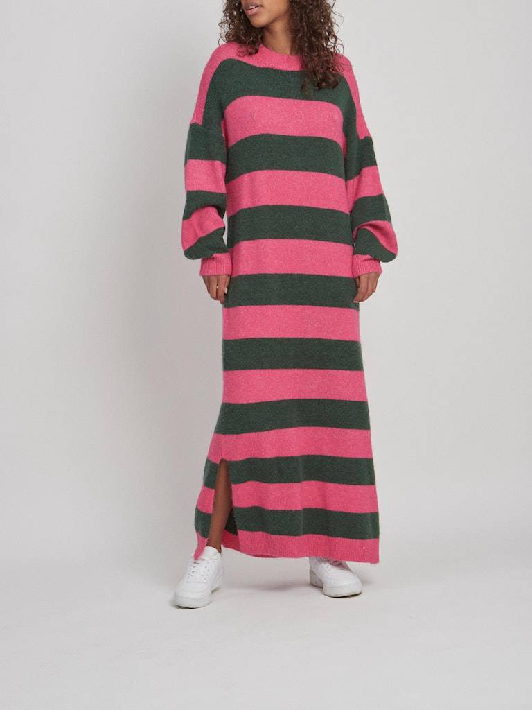 Vifimi Striped Long Knit Dress- koop Jurken van Vila bij Tweemeisjes