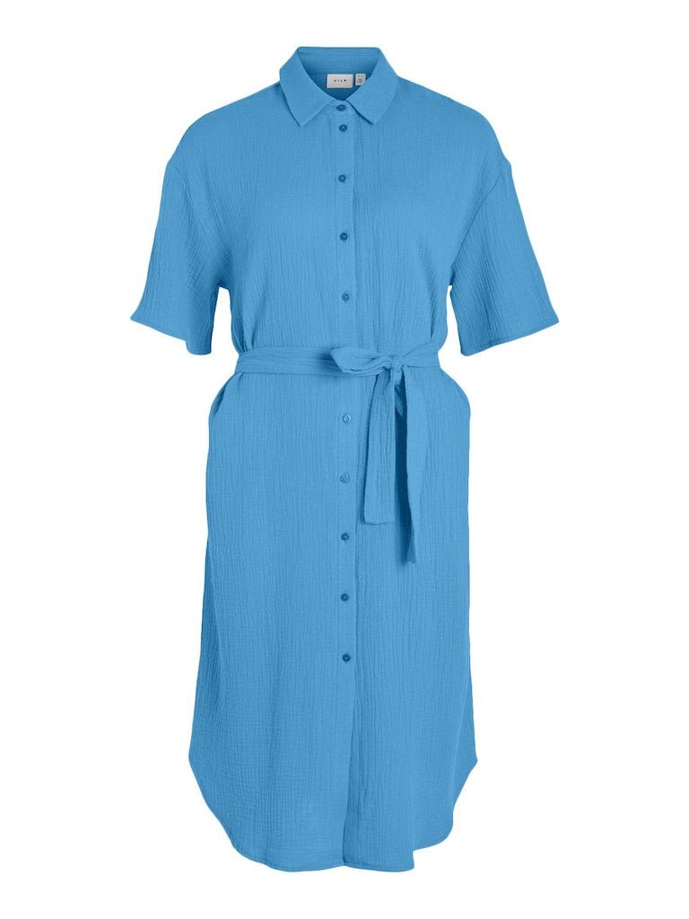 Bonnie Blue Jurken - Vikoola 2/4 Shirt Dress van Vila