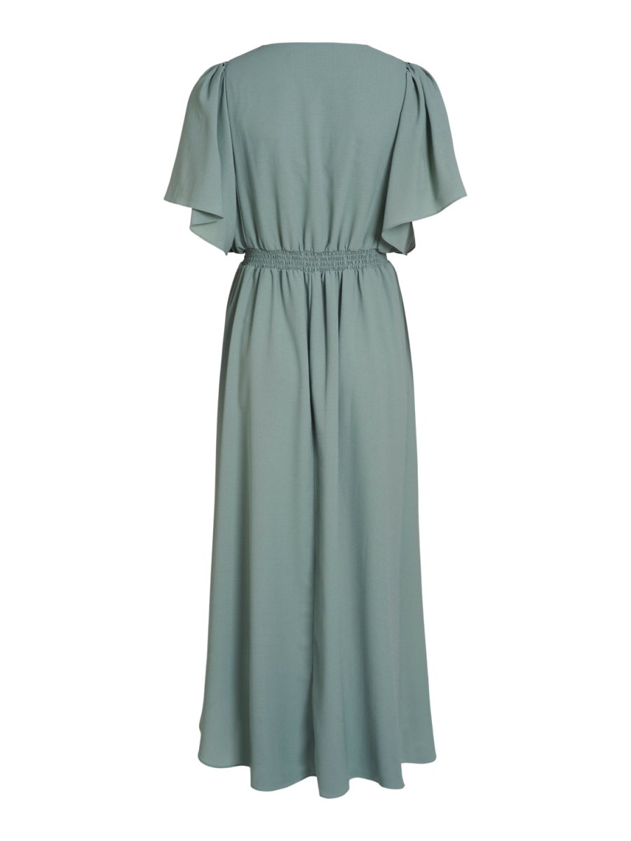 Vimirage 2/4 V-Neck Ankle Dress- koop Jurken van Vila bij Tweemeisjes