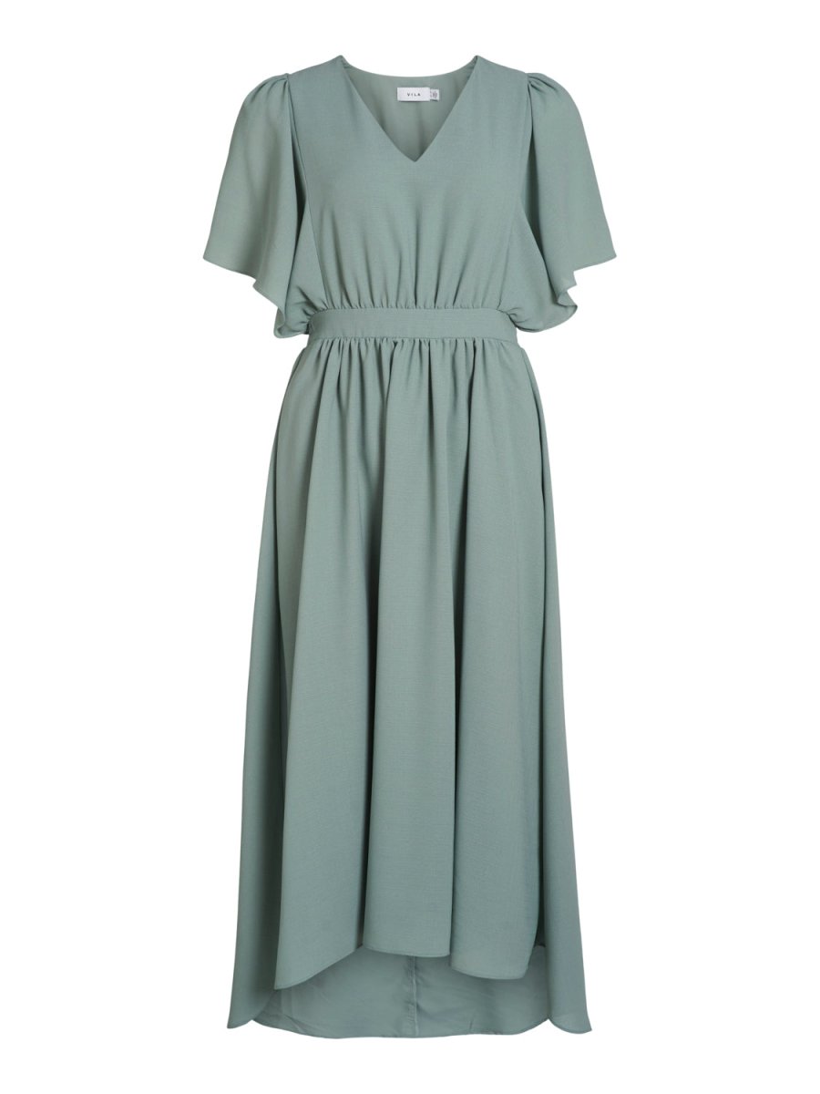 Vimirage 2/4 V-Neck Ankle Dress- koop Jurken van Vila bij Tweemeisjes