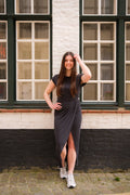 Vimodala S/S Ankle Dress Sustainable- koop Jurken van Vila bij Tweemeisjes