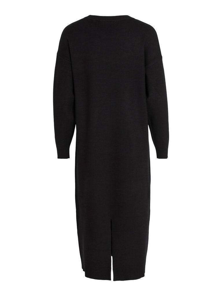 Violivie O - Neck L/S Knit Midi Dress - koop Jurken van Vila bij Meisjes Brugge