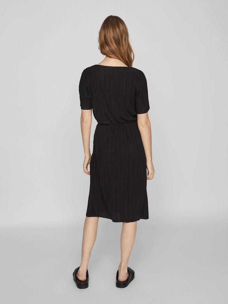 Viplisa V-Neck S/S Dress - Sustainable van Vila – Jurken voor dames | Meisjes Brugge