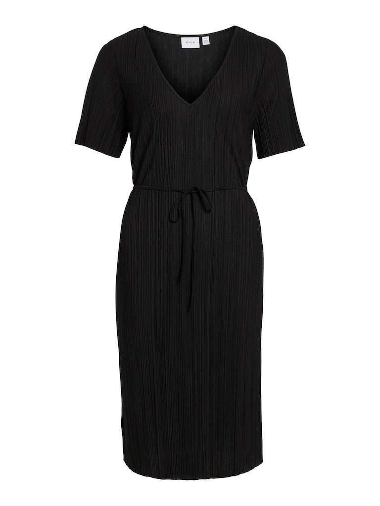 Viplisa V-Neck S/S Dress - Sustainable van Vila – Jurken voor dames | Meisjes Brugge