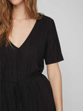 Viplisa V - Neck S/S Dress - Sustainable - koop Jurken van Vila bij Meisjes Brugge