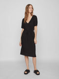 Jurken - Viplisa V-Neck S/S Dress - Sustainable van Vila