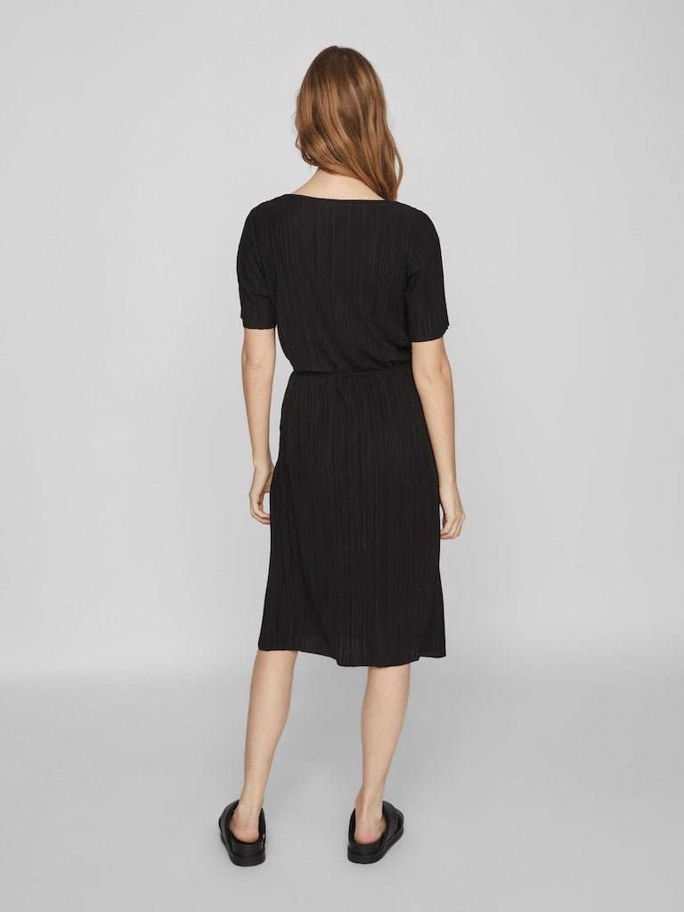 Jurken - Viplisa V-Neck S/S Dress - Sustainable van Vila