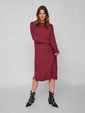 Jurken Viril Crew Neck L/S Midi Dress - Noos van Vila