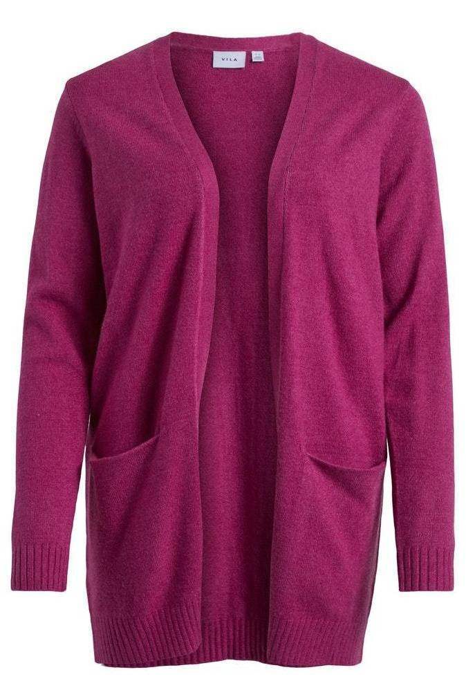 Viril Open L/S Knit Cardigan NOOS (verschillende kleuren) - koop Cardigans van Vila bij Meisjes Brugge