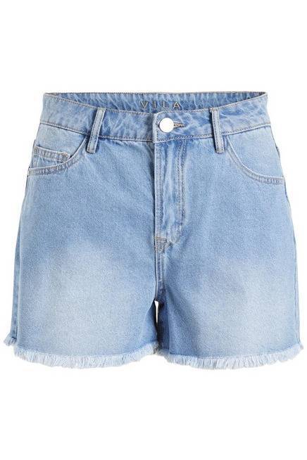 Visara Lilian Rw Short Denim Shorts- koop Shorts van Vila bij Tweemeisjes