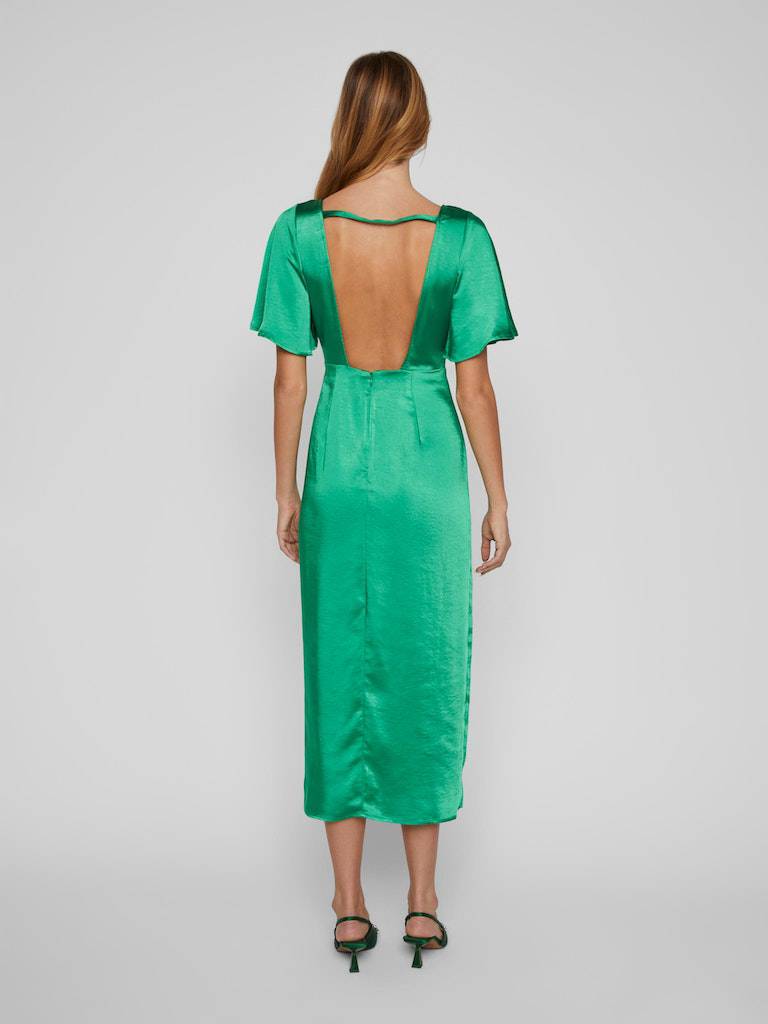 Visateeny V-Neck 2/4 Midi Dress- koop Jurken van Vila bij Tweemeisjes