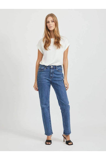 Jeans - Vistray Dl Rw Straight Jeans Mbd Noos van Vila