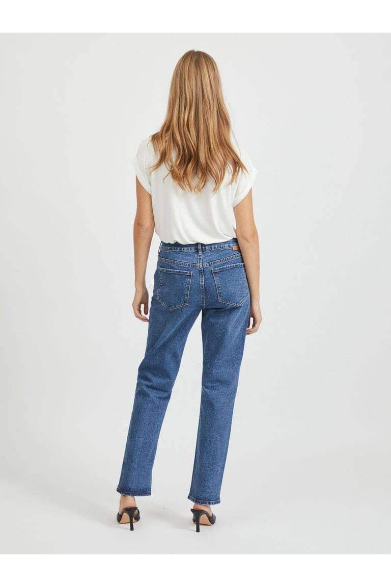 Jeans - Vistray Dl Rw Straight Jeans Mbd Noos van Vila