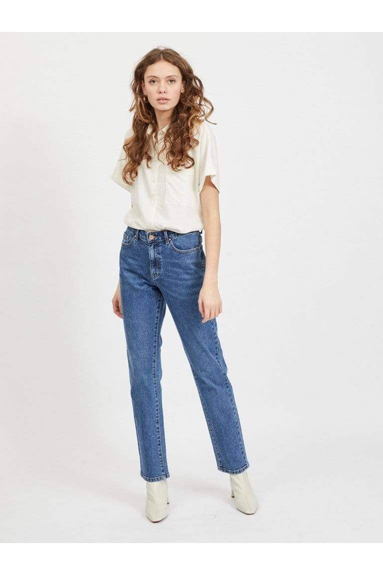 Jeans - Vistray Dl Rw Straight Jeans Mbd Noos van Vila