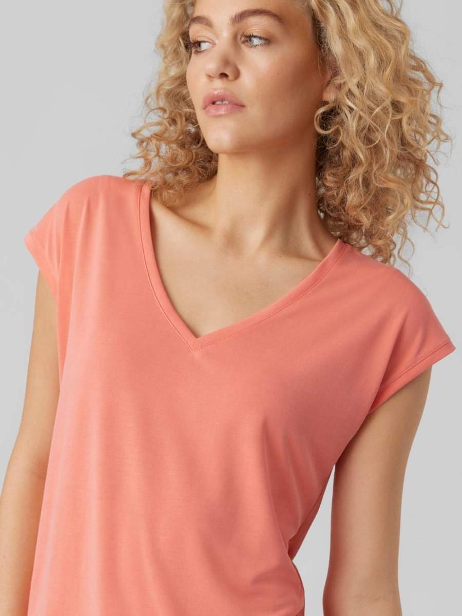 Vmfilli Ss V-Neck Tee Noos van Vero moda – T-shirts voor dames | Meisjes Brugge