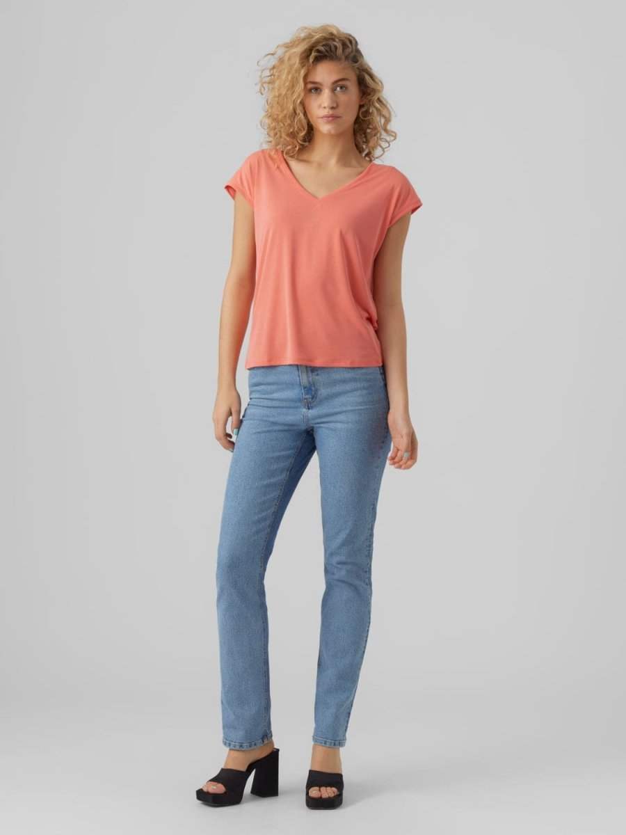 Vmfilli Ss V-Neck Tee Noos van Vero moda – T-shirts voor dames | Meisjes Brugge